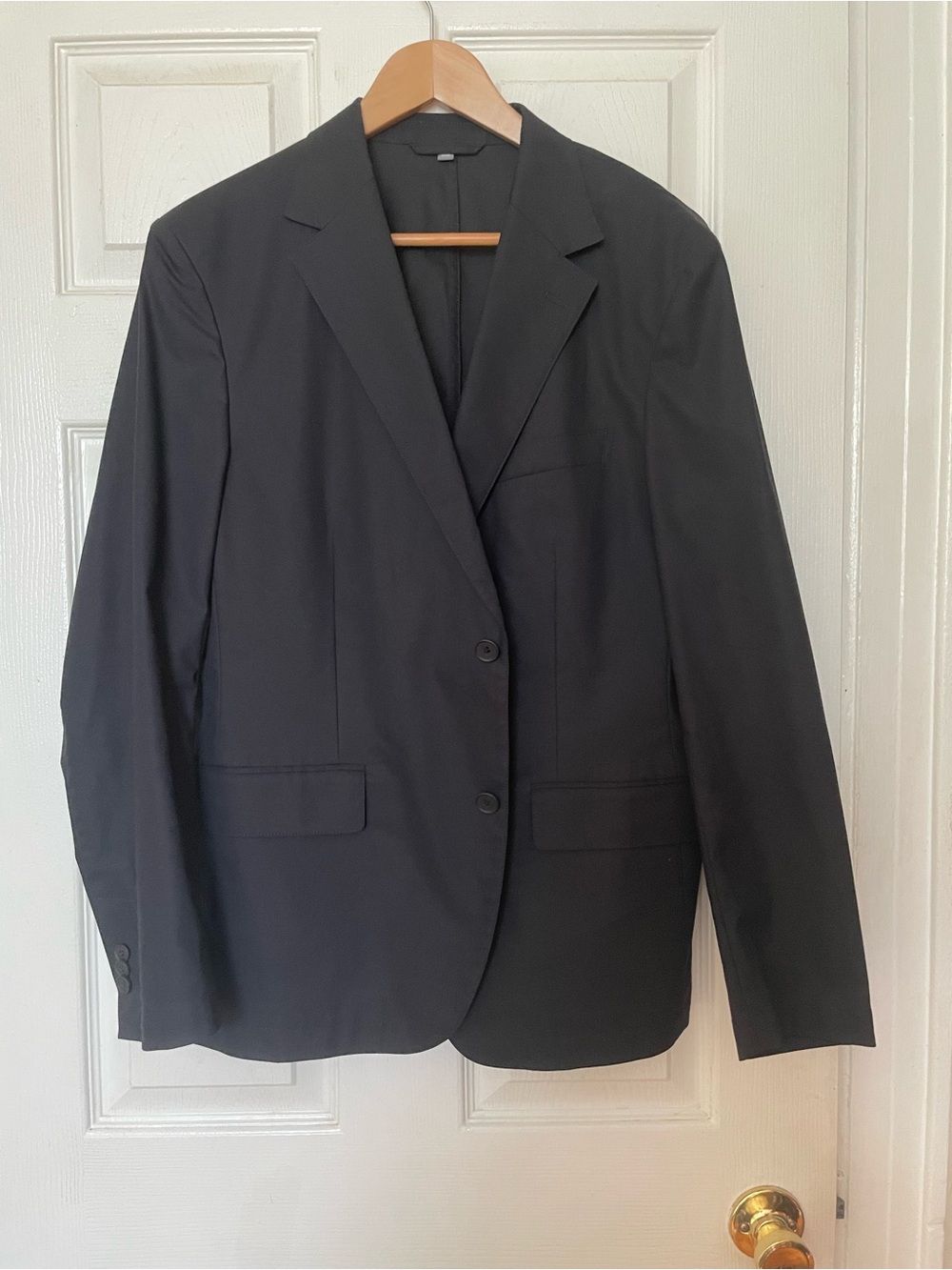 Bonobos Black Blazer Tailored Single Breasted Jacket Sport Coat Cotton Blend 40